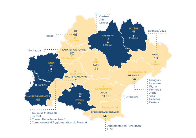 carte implantation La Cite Jardins