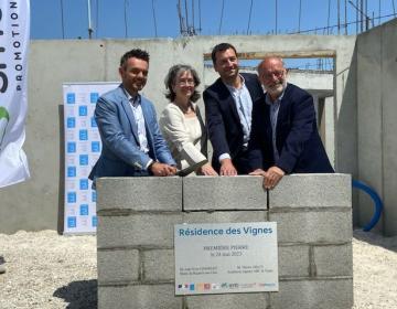 pose de première pierre résidence des vignes