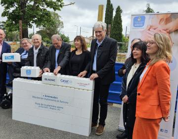 Pose de la première pierre de la résidence Autonomie &amp; Seniors &quot;Émeraude&quot; à Blagnac
