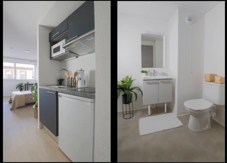 cusine et salle de bains cité internationale université de toulouse