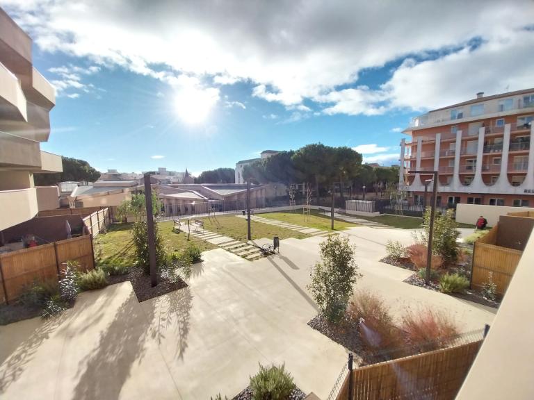 vue jardin résidence soligreen béziers
